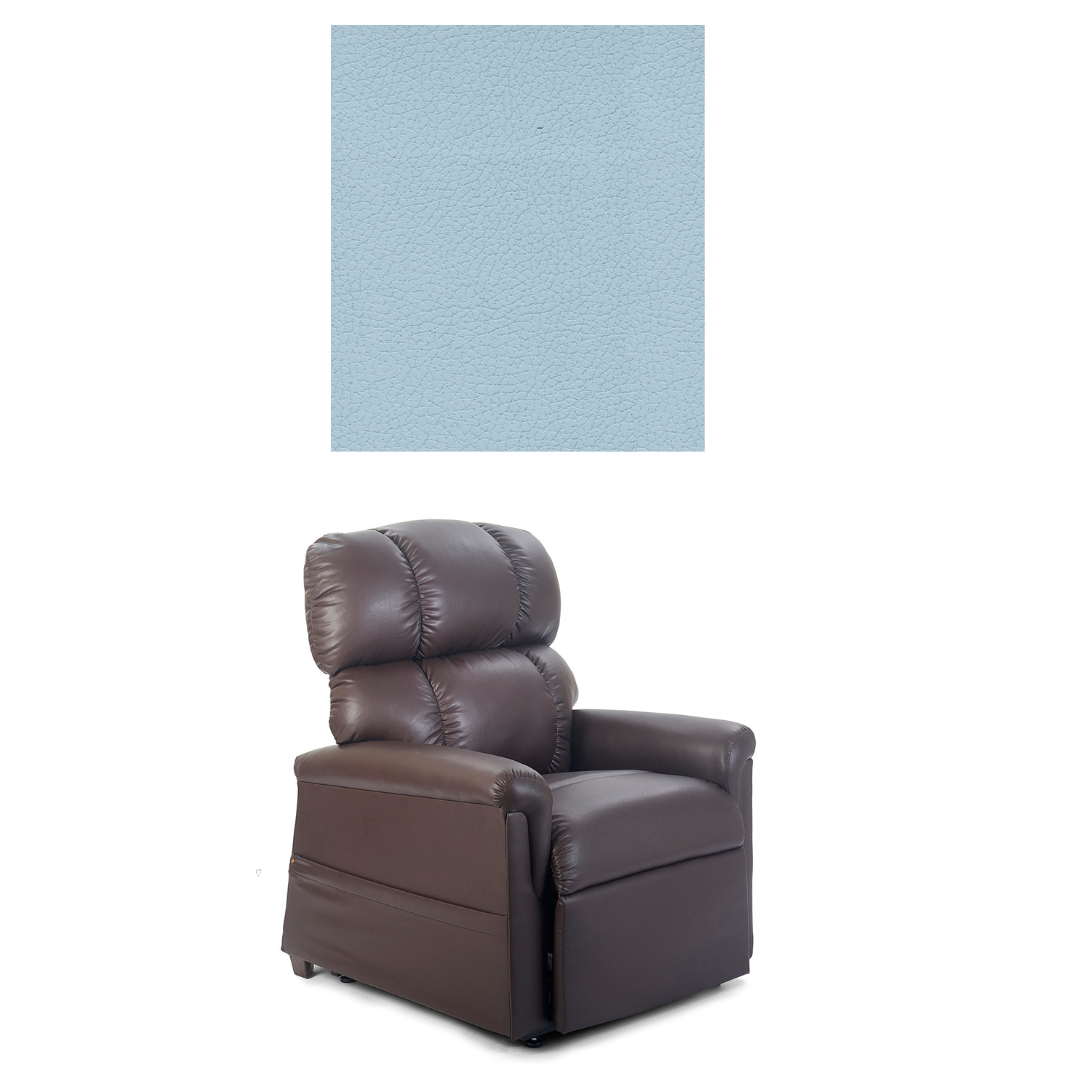 Golden Tech PR531-T28 Comforter Power Lift Recliners - Tall & Extra Wide - Sterling Blue